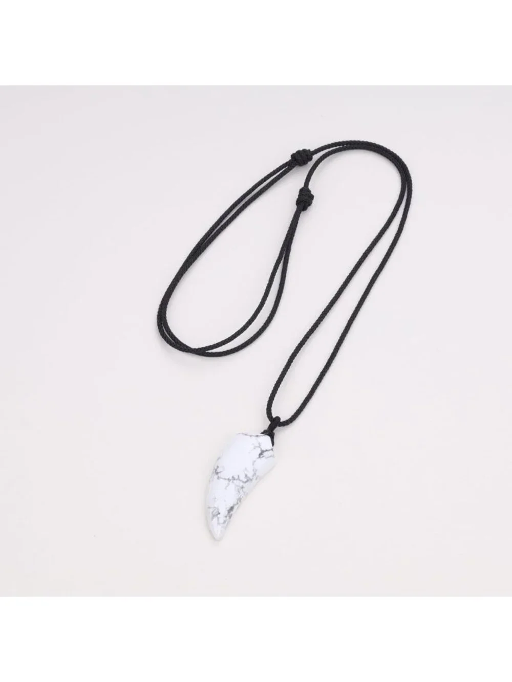 Healing Crystal Wolf Tooth Necklace | Natural Stone Pendant | Boho Chic Jewelry